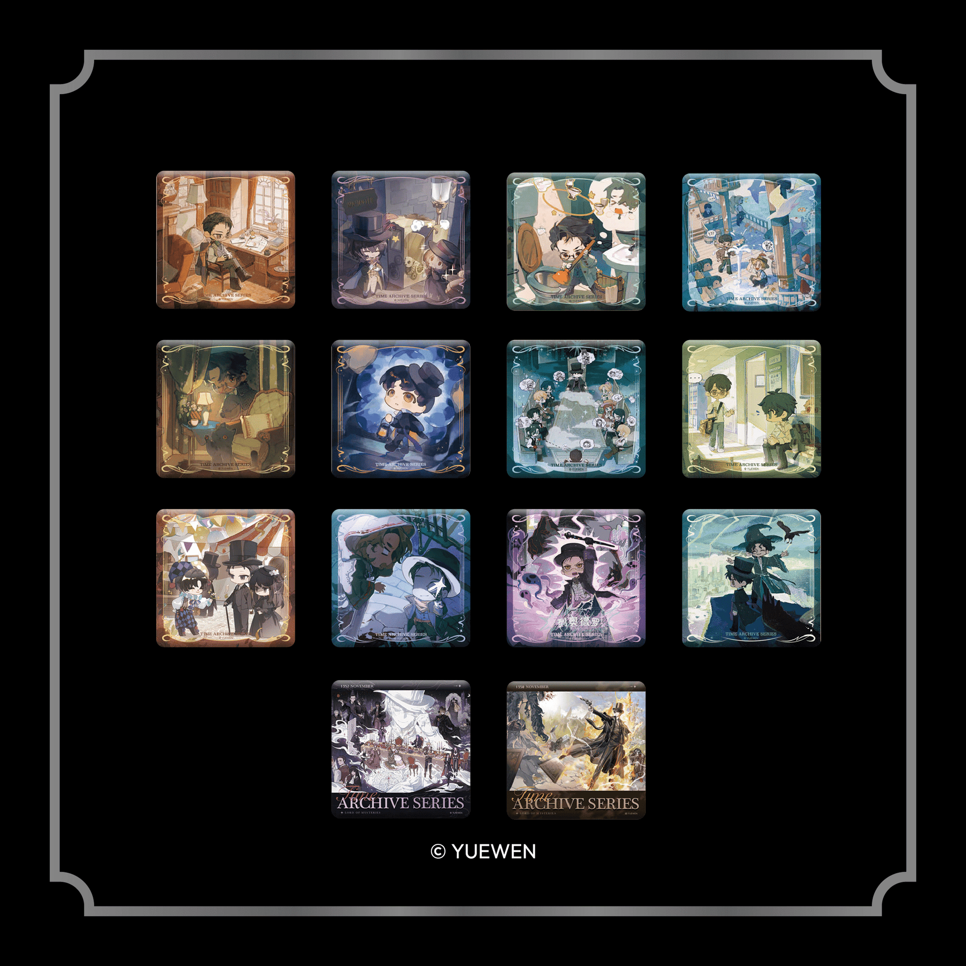 YUEWEN Lord of the Mysteries – Time Archive Series Badge - Lord of Mysteries Cards and Collectibles